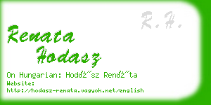 renata hodasz business card